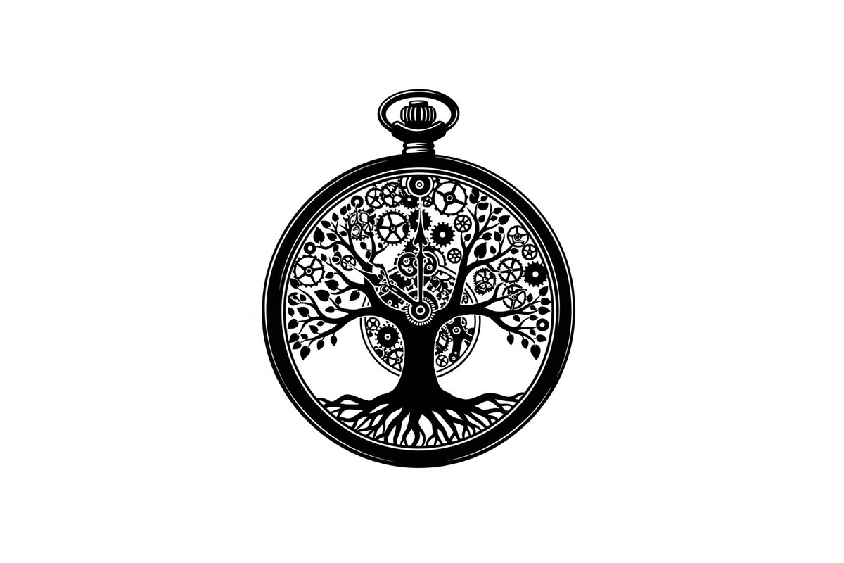 Steampunk Tree of Life Symbol Bundle, an Illustration by yasushie (Photo 13 of 31)