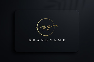 Letter QQ Handwritten Signature Logo