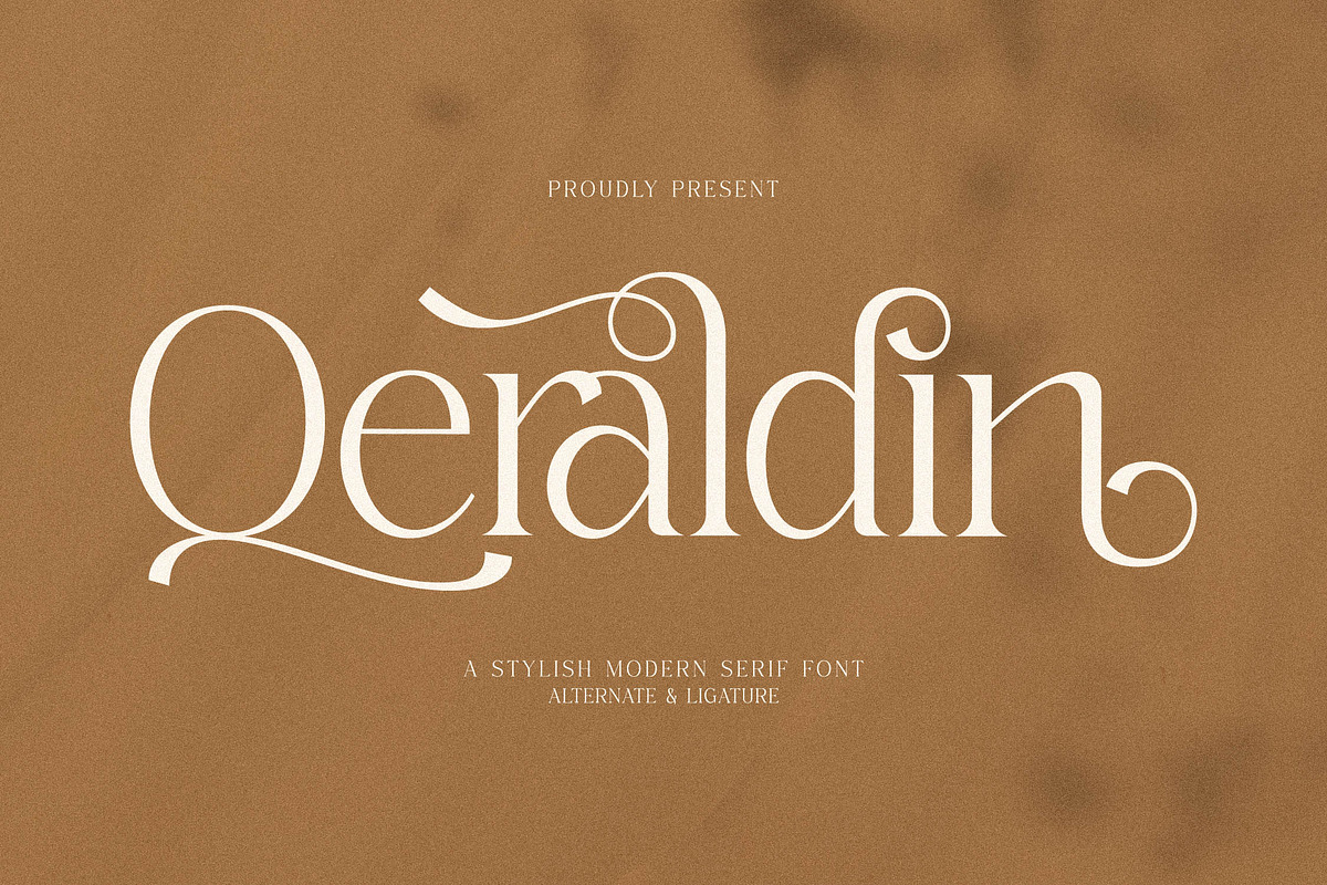 Qeraldin Stylish Modern Serif Font, a Serif Font by Storytype Studio (Photo 1 of 15)