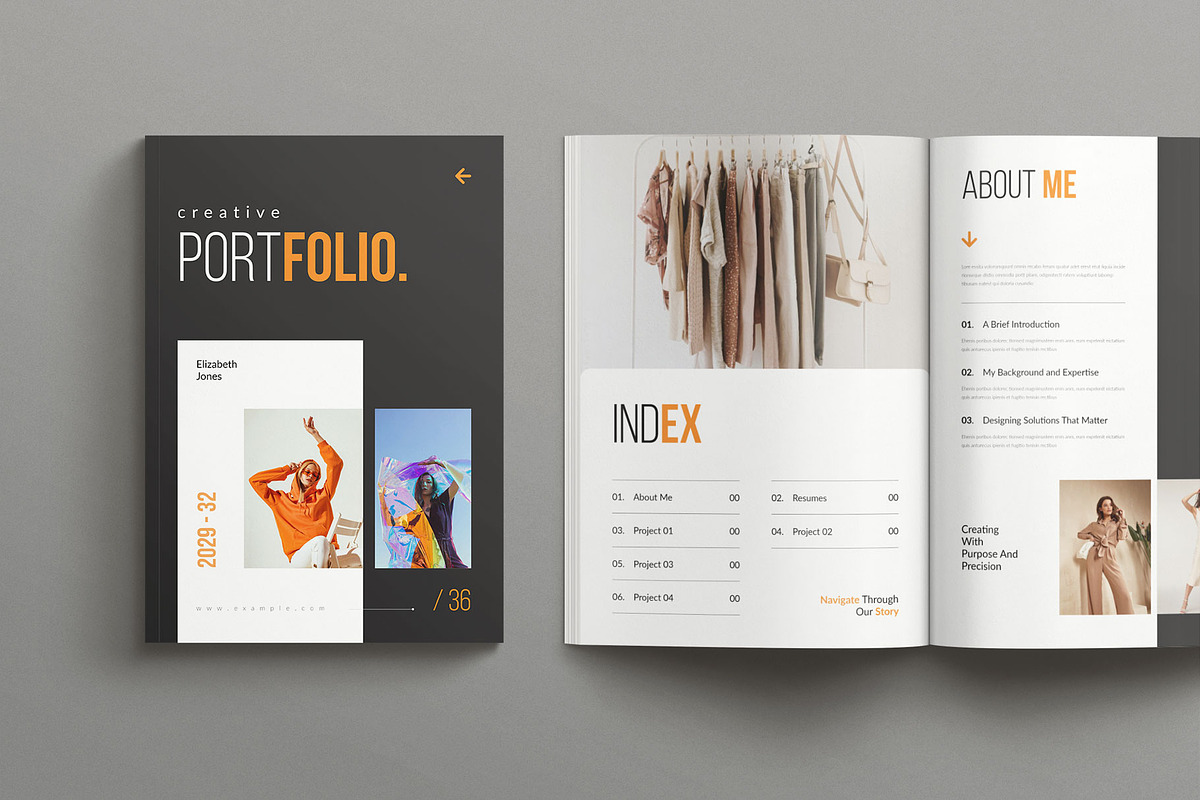 Portfolio Brochure Template, a Brochure Template by Seeing-art (Photo 2 of 11)