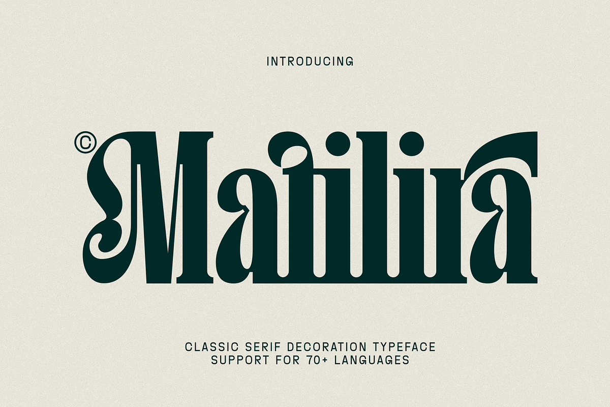 Matilira - Classic Serif Font, a Serif Font by Marvadesign (Photo 1 of 10)