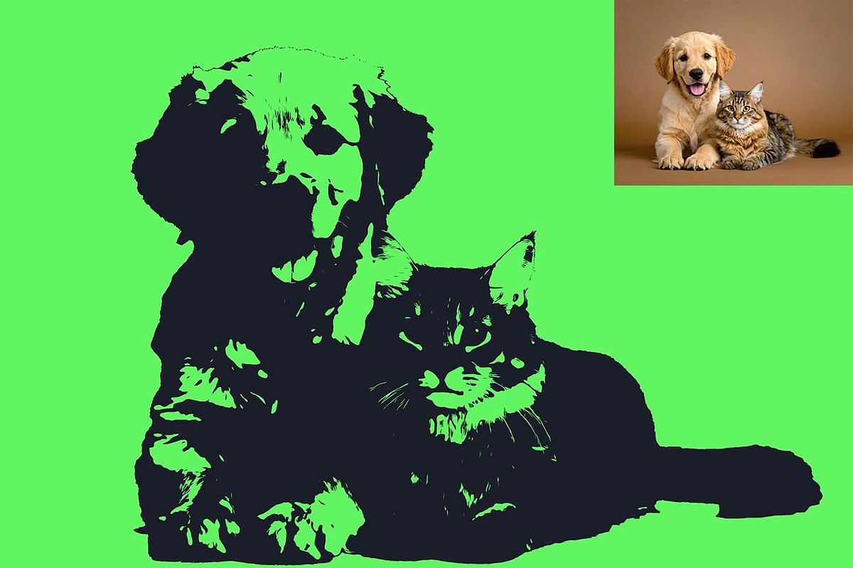 Silhouette Art Effect Photoshop, an Action Add-On by Studio Retouch (Photo 6 of 11)