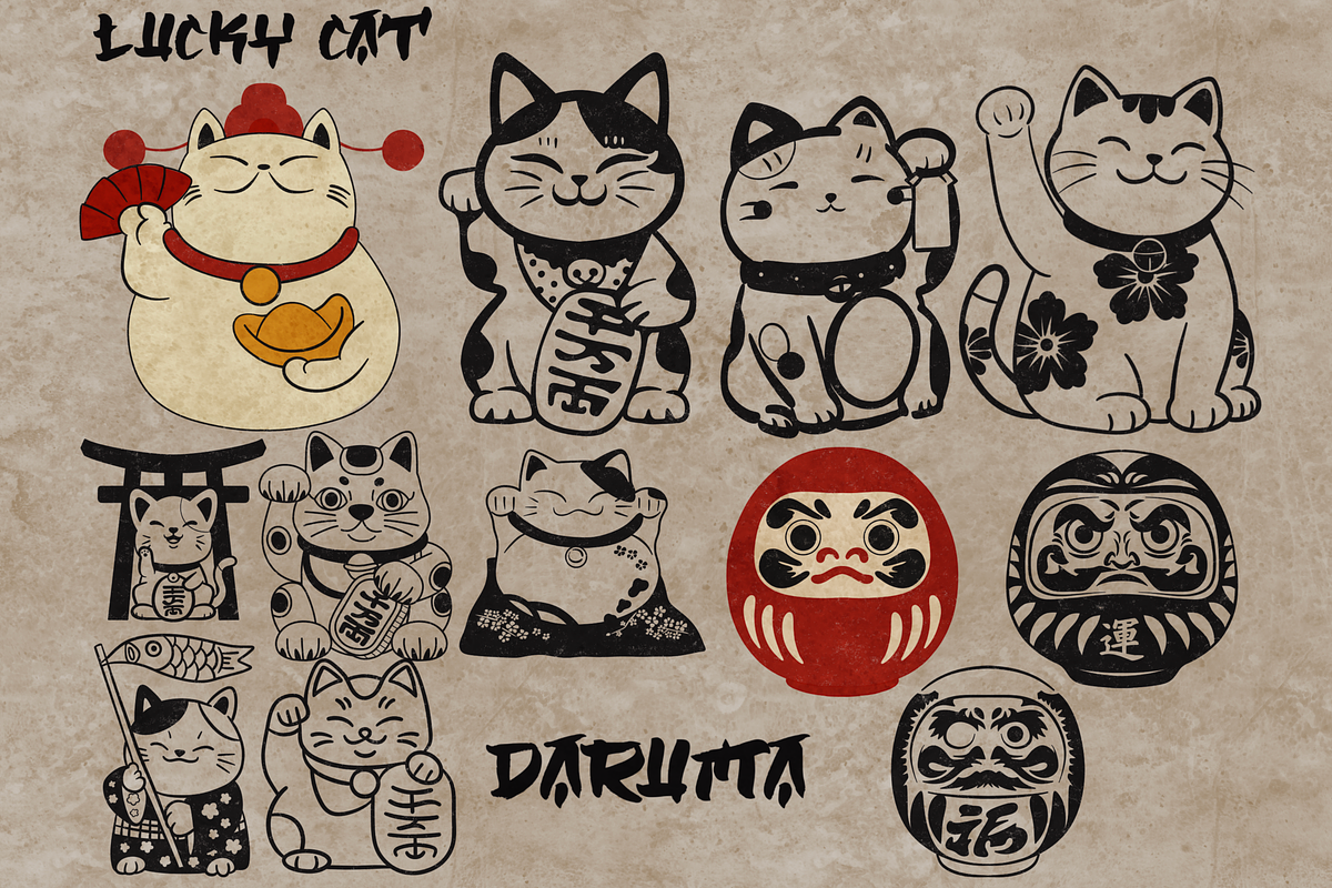 Japan traditional elements Procreate, a Brush Add-On by TheWhiteCatLab (Photo 16 of 20)