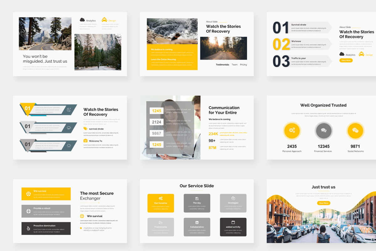 Agencify Pitch Deck Google Slide Tem, a Presentation Template by One Percent Studio (Photo 4 of 19)