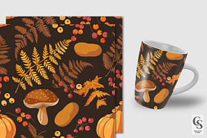 Thanksgiving Pattern Digital Papers