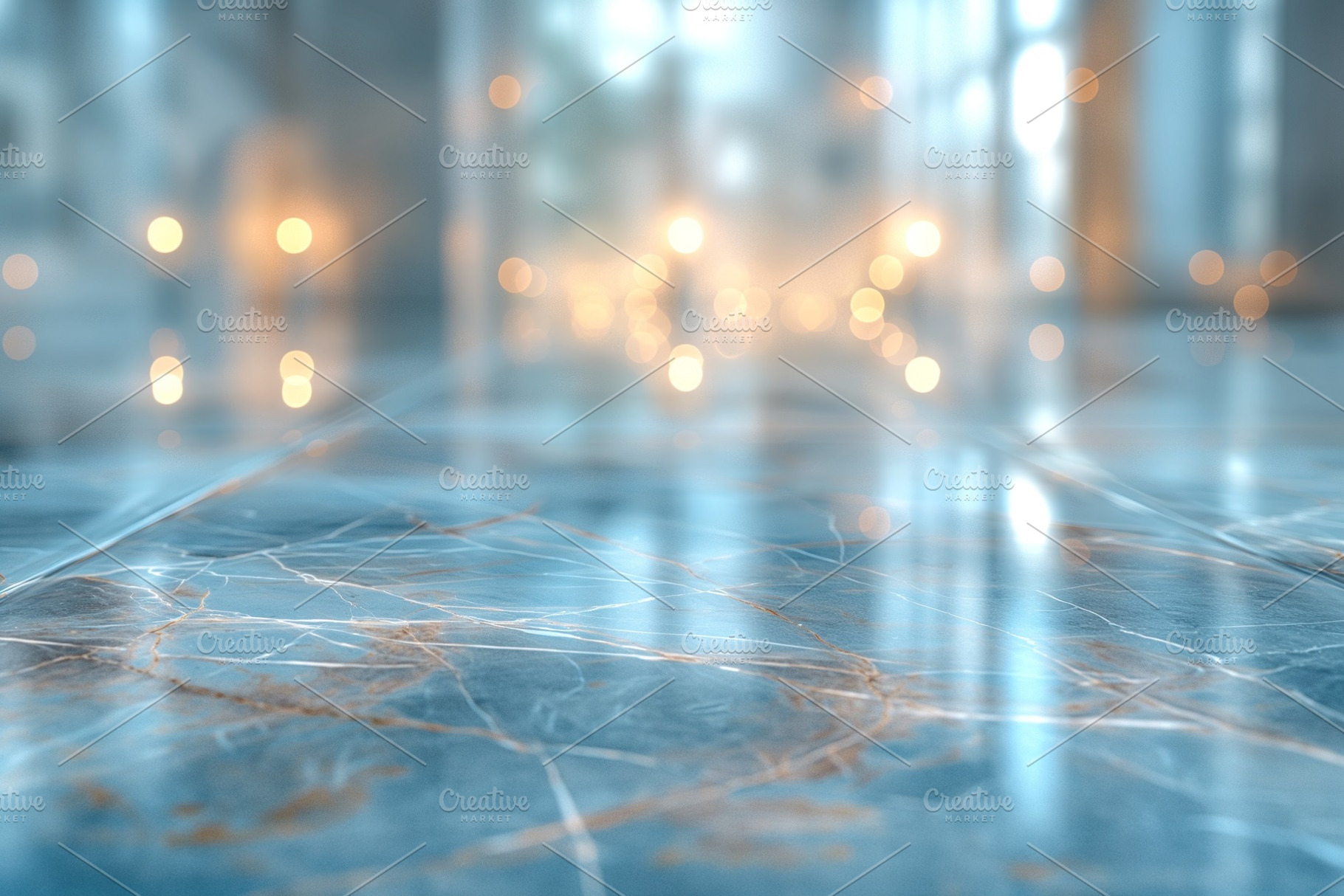 An elegant marble floor with soft lighting reflections, creating a serene and l, a Background Photo by ImageMir