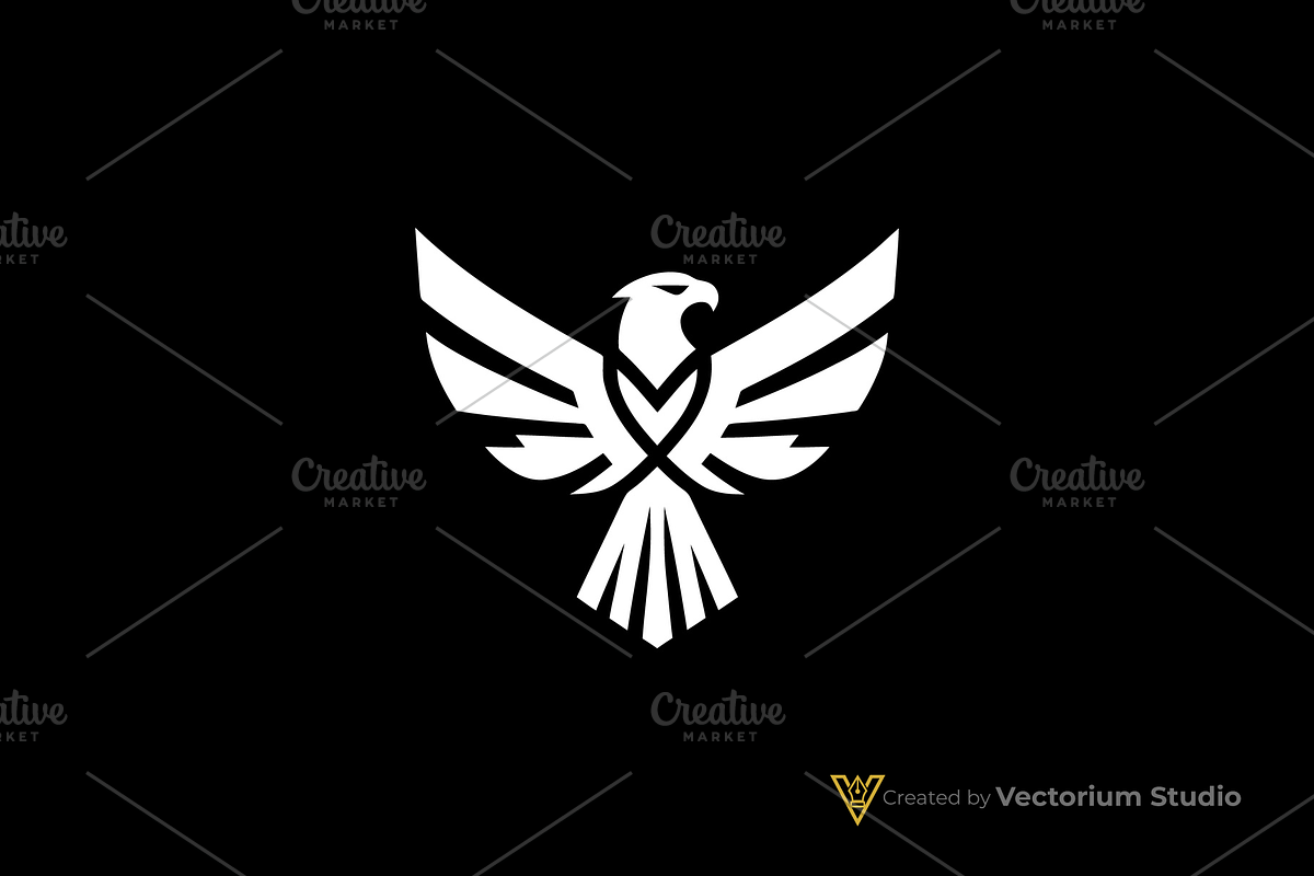 Minimalist Eagle Emblem Logo, a Branding & Logo Template by Vectorium Studio (Photo 1 of 5)