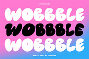 Wobbble - Bubble Display Font, a Font by Pekotype (Thumbnail 1 of 12)