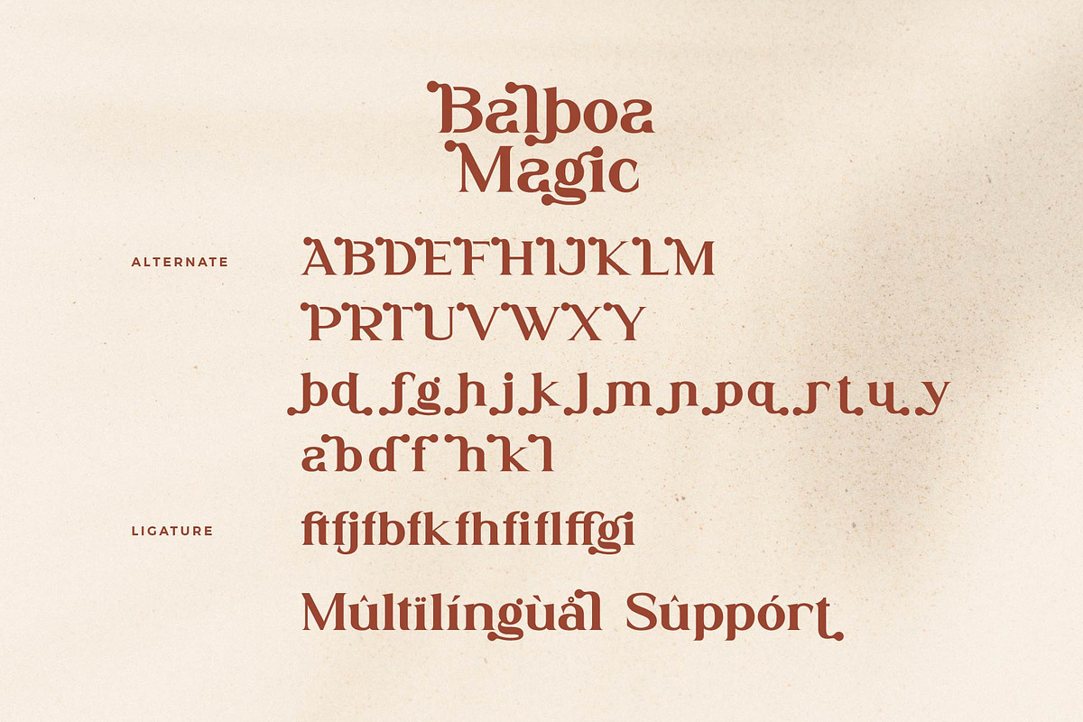 Balboa Magic - Modern Serif Font, a Serif Font by Aqeel_Art (Photo 8 of 9)