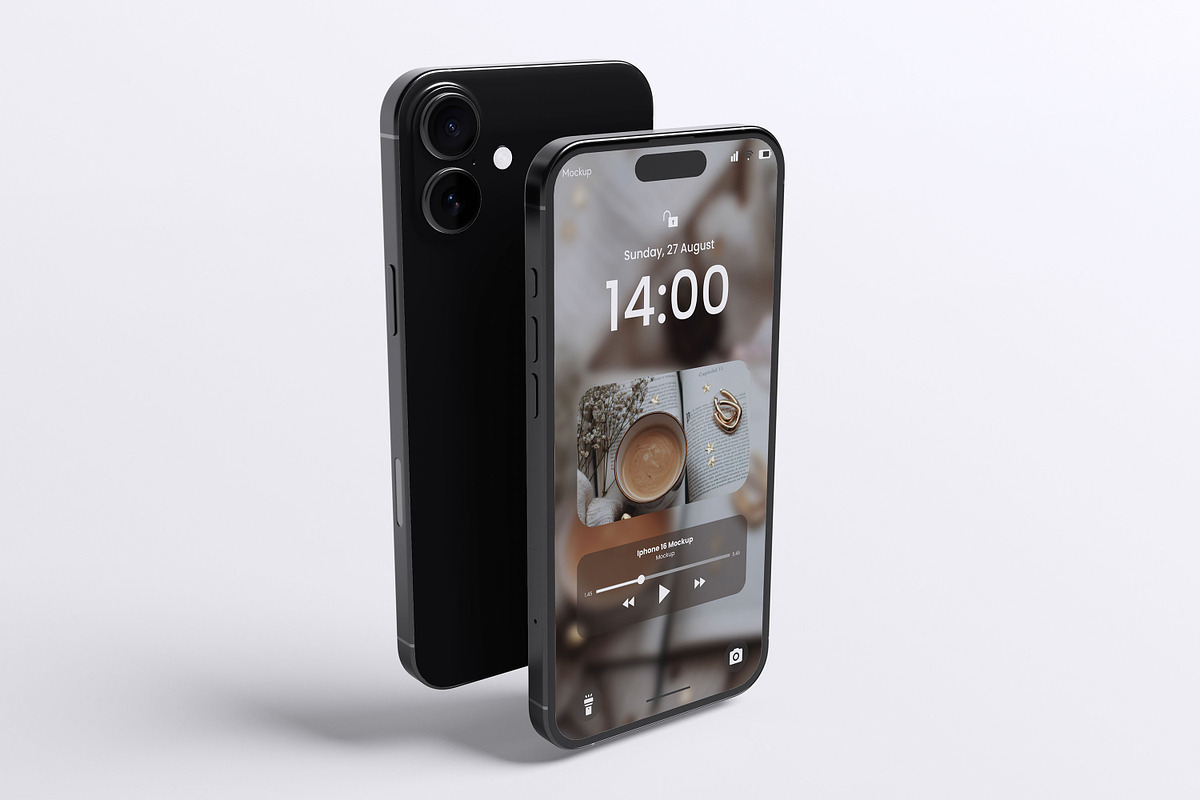 iPhone 16 Mockup, an iPhone Mockup by xavier_studio (Photo 5 of 5)