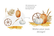 Autumn rustic watercolor - Fall set, an Illustration by Alisles (Thumbnail 9 of 12)