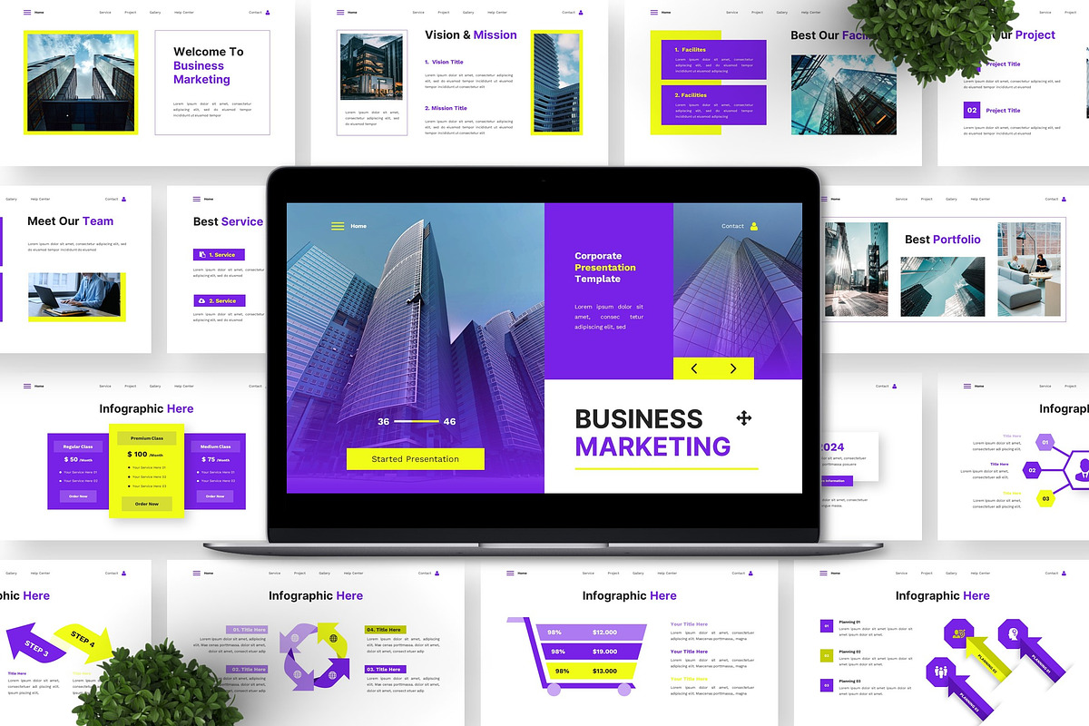 Business Marketing - Corporate PPT preview 4