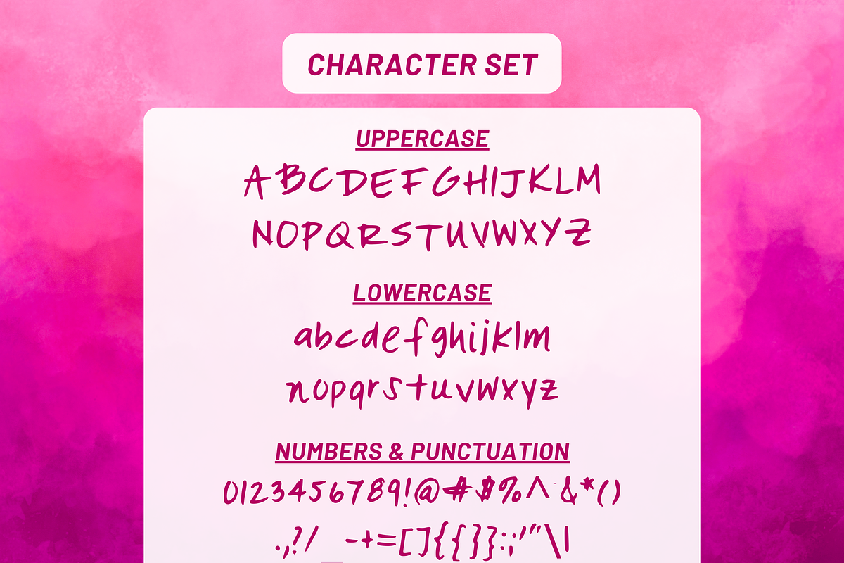 Mimosa Handwritten Font + SVG, a Script Font by Graceful Market (Photo 2 of 10)