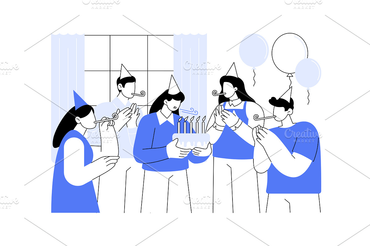 Greetings from colleagues isolated, a Person Illustration by Visual Generation