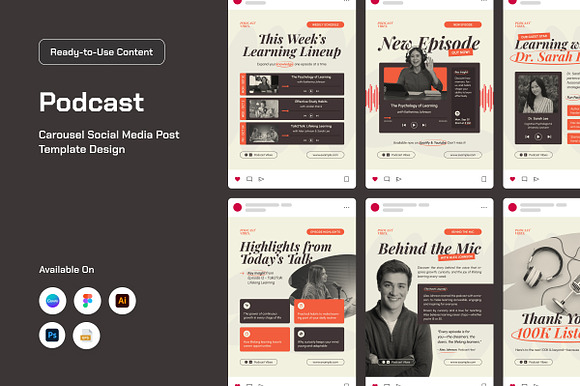 Bold Podcast Instagram Carousel preview 6