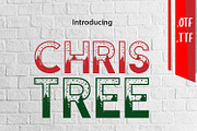 CHRISTREE, a Font by da_only_aan (Thumbnail 1 of 4)