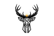 Artistic Geometric Deer Head Bundle, an Illustration by yasushie (Thumbnail 5 of 31)