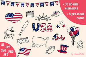 Independence Day | USA Doodles