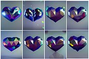 3D Love Shapes | Iridescent Heart, an Object Graphic by AN Productions (Thumbnail 7 of 8)