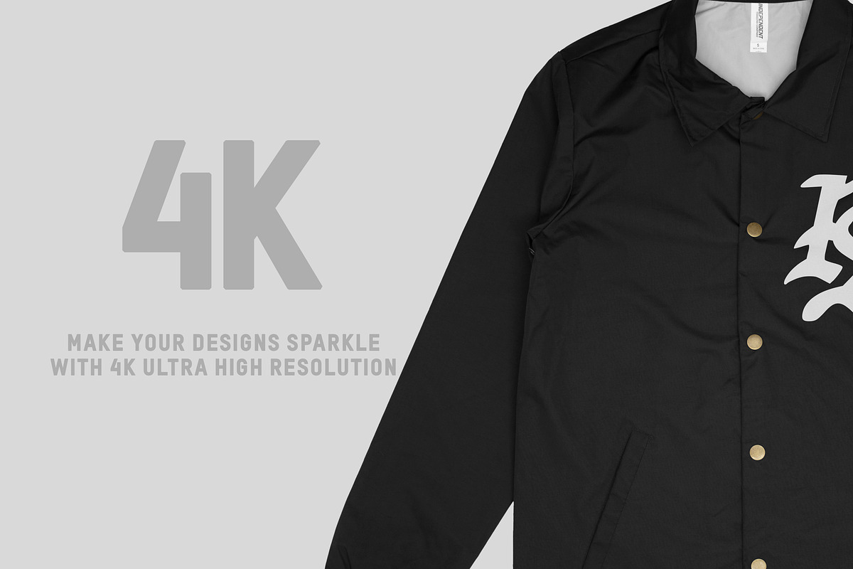 Independent EXP99CNB Coaches Jacket, a Hoody Mockup by Pixel Sauce™