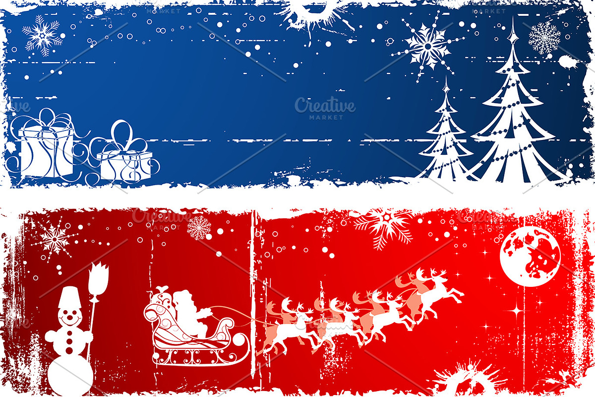 Christmas and New Year Backgrounds, a Decorative Illustration by TAlex (Photo 7 of 7)