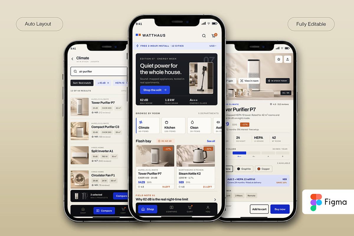 VoltHaus — Home Electronics Store, an UI Kit Template by Pitchlook.Studio (Photo 2 of 4)