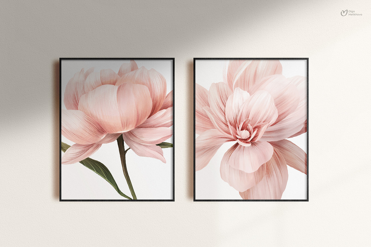 Flowers collection, floral clipart, an Illustration by ollalya (Photo 13 of 14)