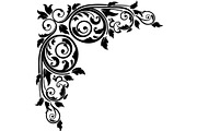 Premium Swirl Leaf Corner Frame, a Decorative Illustration by Creativeshirt (Thumbnail 12 of 20)