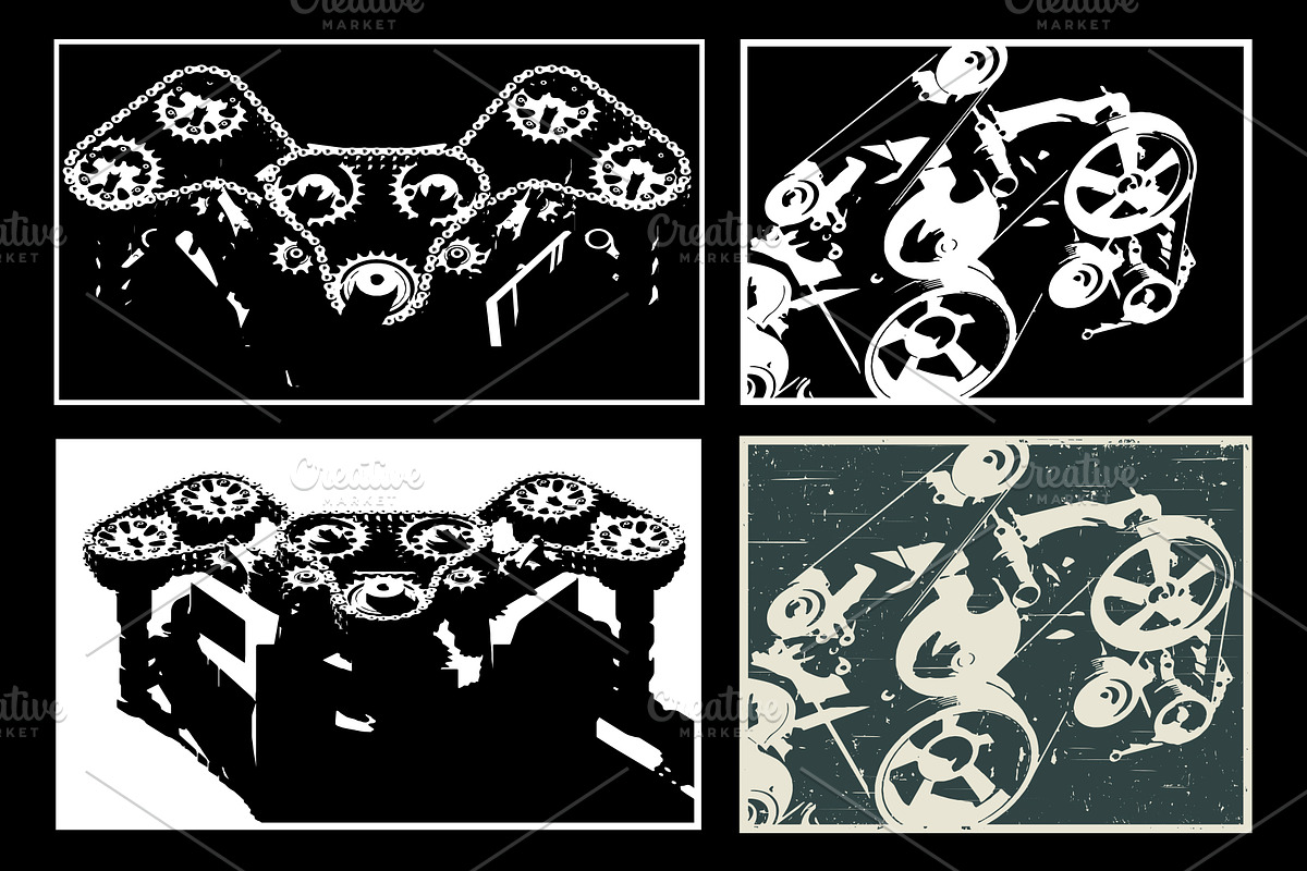 Mechanisms illustrations Set, a Decorative Illustration by Blacklight (Photo 3 of 7)