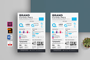 Brand Guidelines | Word & Indesign, a Poster Template by obayes (Thumbnail 1 of 3)