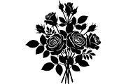 Floral Bouquet Silhouette, an Object Graphic by Creativeshirt (Thumbnail 11 of 20)