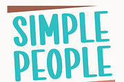 Simple People, a Sans Serif Font by MaxArt Foundry (Thumbnail 1 of 4)