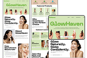 Skincare & Wellness Website Template, a Templates & Theme by wekreatif (Thumbnail 2 of 6)