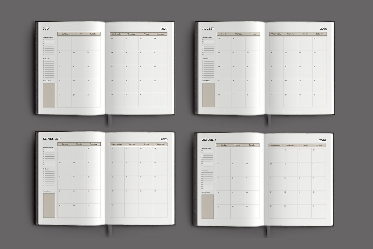 Monthly Productivity Planner preview 4