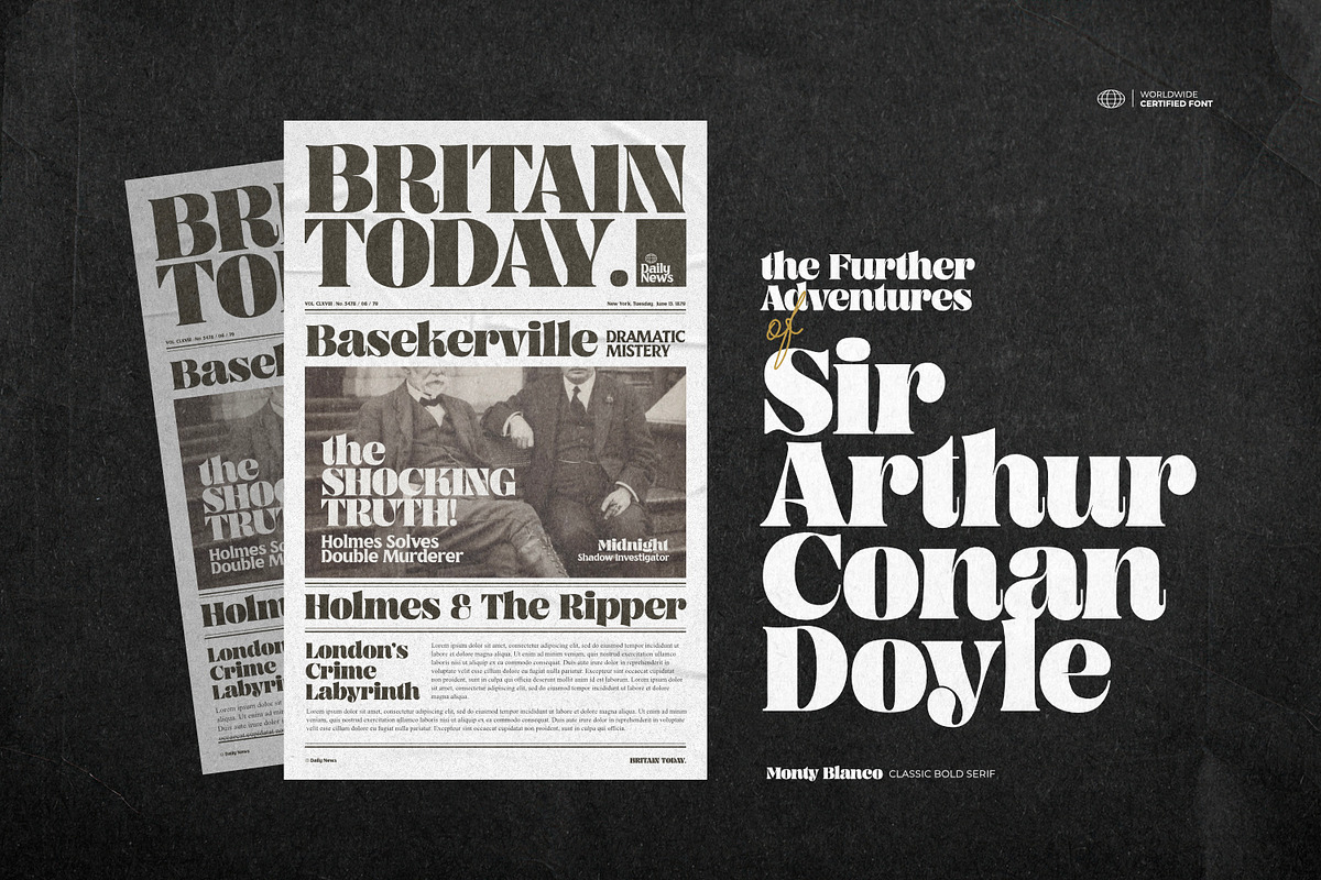 Monty Blanco - Classic Bold Serif, a Serif Font by ikiiko (Photo 2 of 7)