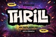 THRILL font, a Handwritten Font by KengGraphic (Thumbnail 1 of 11)