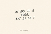 Organic Sans Serif Hand Written Font, a Handwritten Font by Artemsky (Thumbnail 10 of 10)