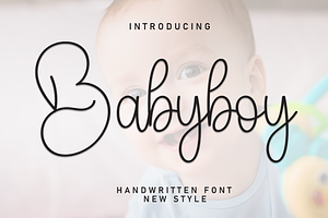 Babyboy Script Font