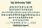 My Wednesday Night, a Handwritten Font by Orenari (Thumbnail 9 of 10)