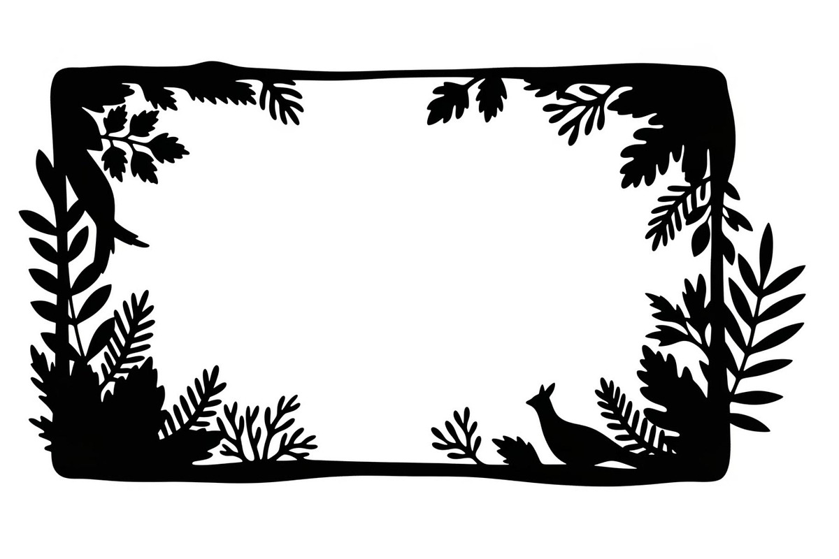 Decorative Nature Frame Silhouette, a Graphic by BIPLOB EXPERT (Photo 7 of 13)