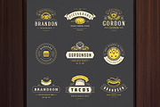 36 Fast Food Logos and Badges, a Branding & Logo Template by Vasya Kobelev (Thumbnail 9 of 18)