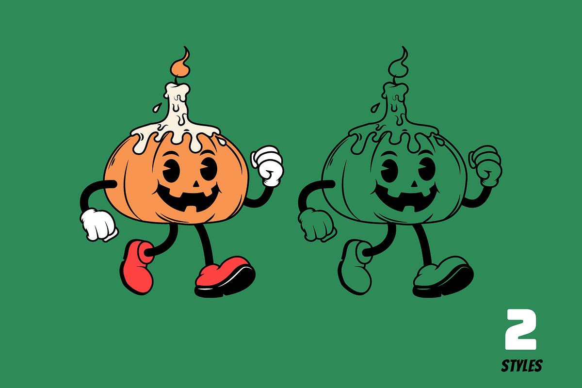 Fright Night Fun Halloween Character, a Seasonal Illustration by Sandypramana (Photo 2 of 11)