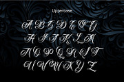 Faithless Edgy Tattoo Font, a Script Font by WhymoreArt (Thumbnail 10 of 12)