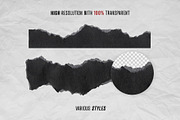 Black Torn Paper Texture Pack, a Texture Graphic by DesignerCandies (Thumbnail 3 of 5)
