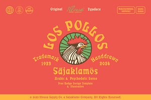 Los Pollos | Vintage Print Font