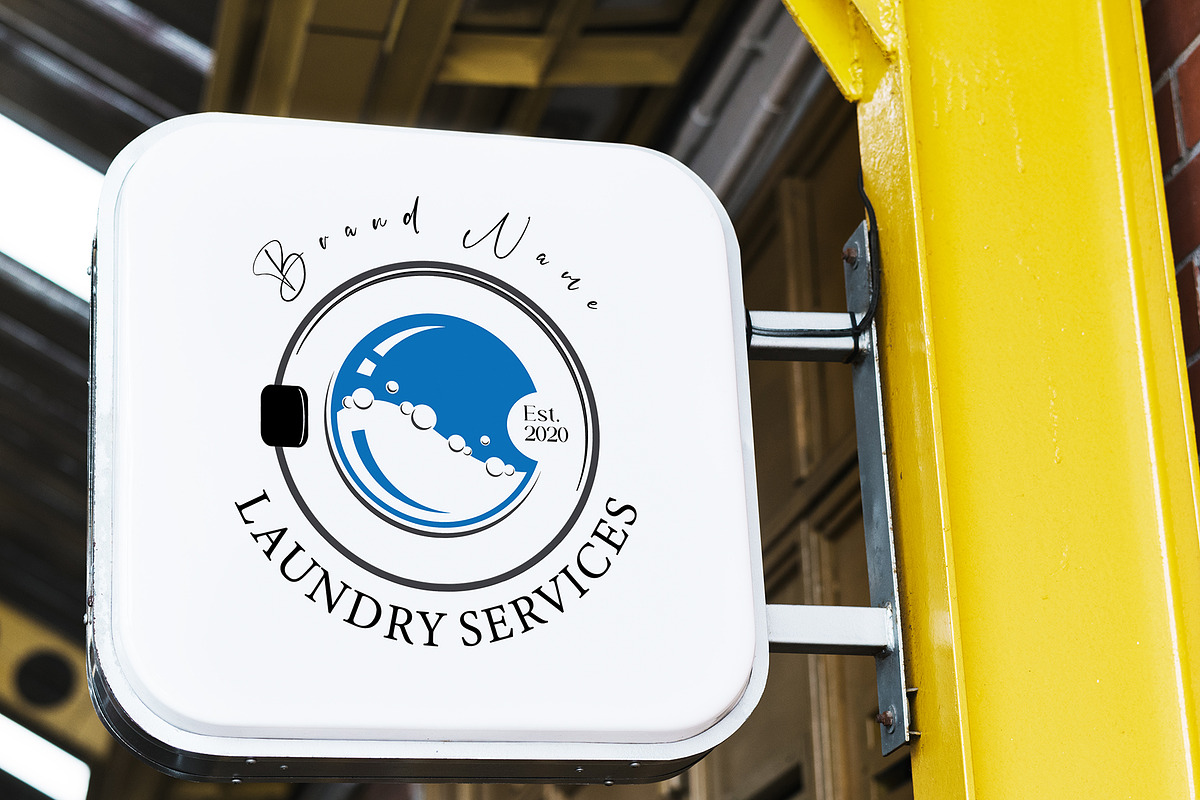 Elegant Dry Cleaning Logo Template preview 5