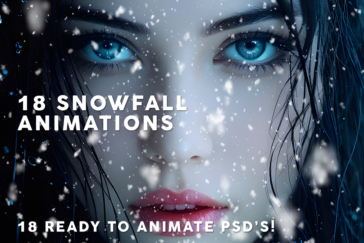 18 Gif Animated Snow Photoshop, a Background Graphic by Designer Essentials (Photo 1 of 7)