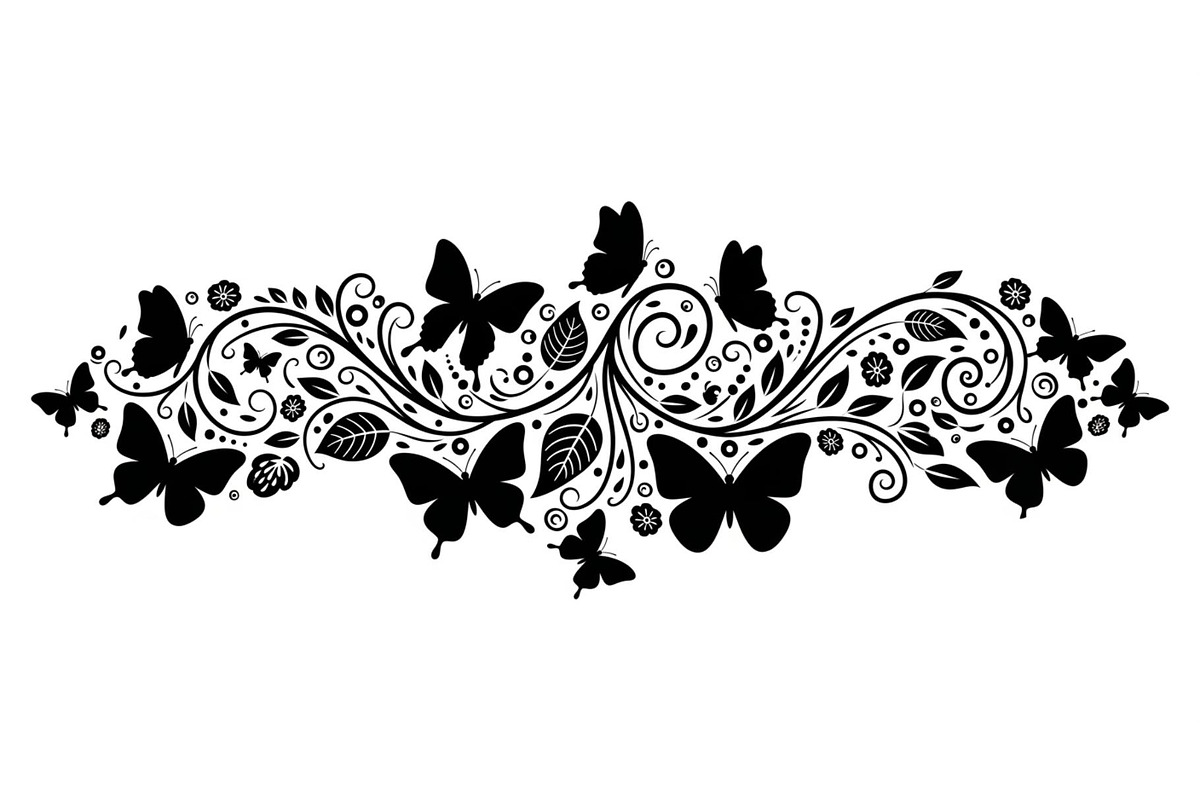 Butterfly Floral Vintage Frame Bundl, an Illustration by Creativeshirt (Photo 30 of 51)