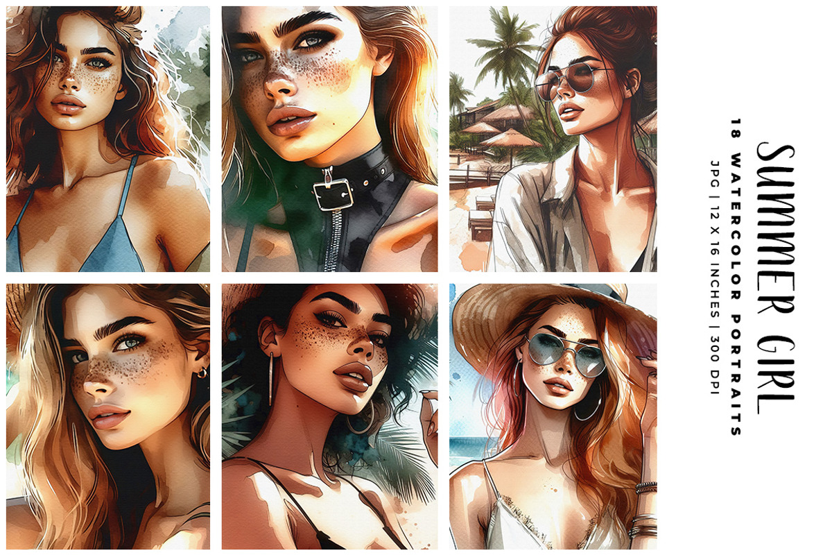 Summer Girl, a Person Illustration by Digital Art Creations (Photo 3 of 8)