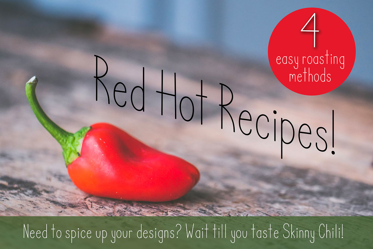 Skinny Chili font preview 3
